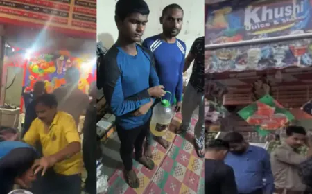 Urine in Juice Video: दुकान मालिक की 'गंदी' आदत कैमरे में कैद,  बेचे जाने वाले जूस में मूत्र मिलाते पकड़ा