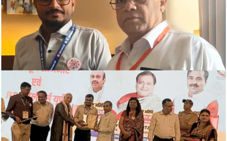 कासगंज के दिलीप प्रताप सिंह  कर्मयोगी  व राकेश राजपूत एडूलीडर्स 2024 से सम्मानित हुए