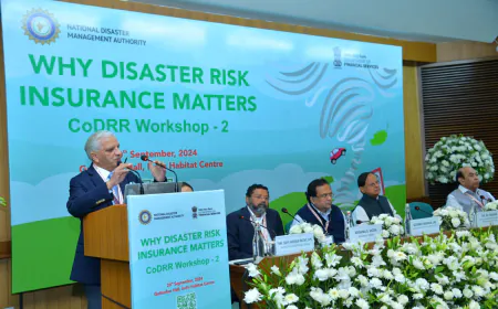 प्रधानमंत्री के प्रधान सचिव डॉ. पी. के. मिश्रा ने एनडीएमए की “आपदा जोखिम बीमा क्यों महत्वपूर्ण है – मुख्य अवधारणाएं और लाभ” विषय पर हुई कार्यशाला में मुख्य भाषण दिया