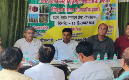 फ़िरोज़ाबाद, शिकोहाबाद, हाथवंत विकास खण्डों पर मोटे अनाज के प्रयोग का दिया प्रशिक्षण