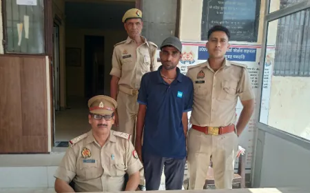 Etah News : लड़की भगाने का आरोपी बलात्कारी 20 हजार का इनामिया गिरफ्तार