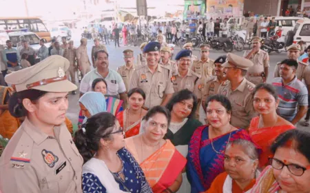 फ़िरोज़ाबाद वरिष्ठ पुलिस अधीक्षक के निर्देशन में थाना शिकोहाबाद के एटा चौराहे पर पिंक बूथ का किया गया शुभारम्भ।