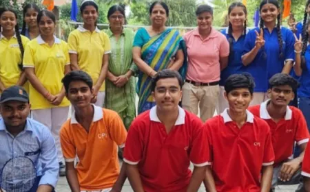सीपी इंटरनेशनल स्कूल की बैडमिंटन प्रतियोगिता