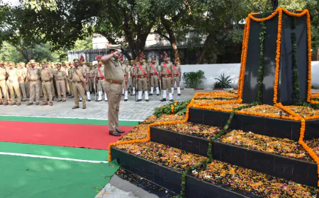 पुलिस स्मृति दिवस: शहीद जवानों को दी गई भावभीनी श्रद्धांजलि