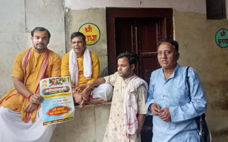 28 किलोमीटर की पद यात्रा करते हुए गौ माता को राज्यमाता का  दर्जा दिये जाने की प्रार्थना की