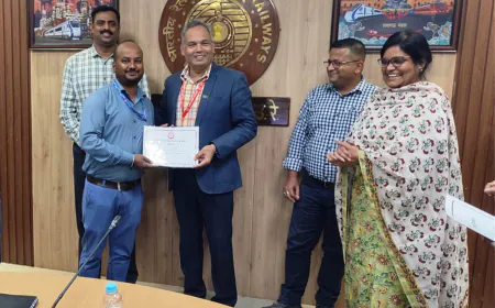 उत्तर रेलवे, लखनऊ मंडल के 15 रेलकर्मी उत्कृष्ट संरक्षा सेवाओं हेतु किये गये पुरस्कृत