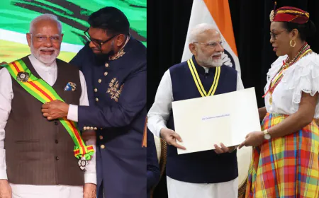 प्रधानमंत्री की एक और ऐतिहासिक विदेश यात्रा तथा एक और सम्मान