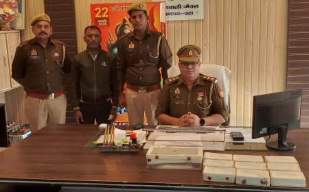 Etah News : जहरखुरानी कर चोरी करने वाला अभियुक्त चोरी के 8 मोबाइल सहित गिरफ्तार
