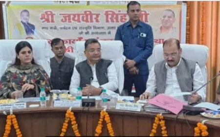 मंत्री पर्यटन एवं संस्कृति विभाग व प्रभारी मंत्री ने की विकास कार्यों की समीक्षा