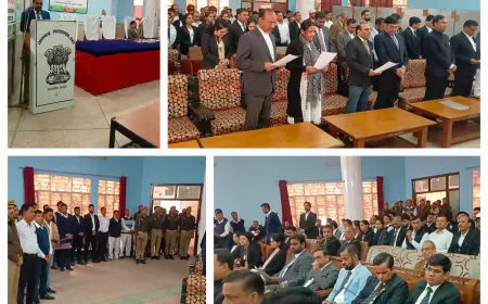 कारागार, एटा में भारत का 	75वाँ संविधान दिवस मनाने तथा संविधान की उद्देशिका एवं मूल कर्तव्यों का पाठन एवं विधिक जागरूकता  शिविर का आयोजन