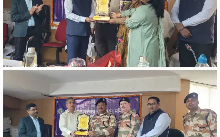 नगर राजभाषा कार्यान्वयन समिति,  की बैठक आयोजित किया गया और हिंदी में कार्य करने वालों की सराहना कर सम्मानित किया