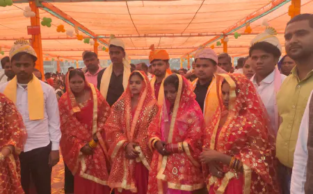 मुख्यमंत्री सामूहिक विवाह में 272 जोड़े हुए एक दूजे के