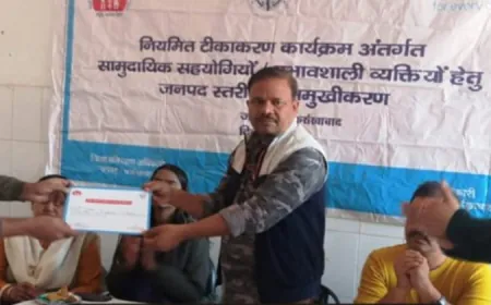 पल्स पोलियो अभियान और टीकाकरण में प्रभावशाली लोगों से मांगा सहयोग