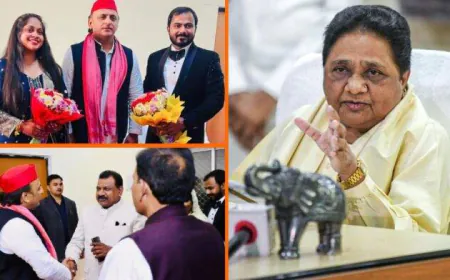 Mayawati expels BSP leader Surendra Sagar : बीएसपी विधायक ने बेटे की शादी सपा नेता की बेटी से करने पर मायावती ने पार्टी से निकाला