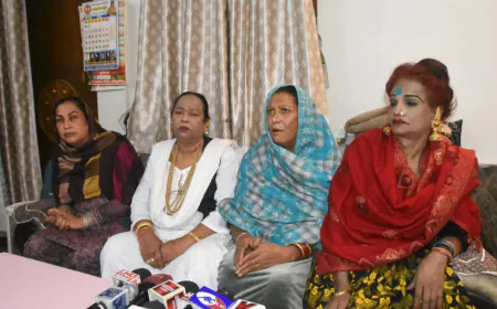 किन्नर समाज की प्रदेश अध्यक्ष ने की प्रेस वार्ता। वसूलीबाज किन्नरों पर कार्यवाही की करी मांग