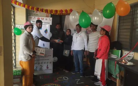 डीएनजेड के द्वारा पीएचसी में ओर आर एस कॉर्नर का हुआ शुभारंभ