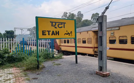 Uttar Pradesh New railway line in Etah : एटा को मिली नई सौगात गोरखपुर से एटा और कासगंज तक विछेगी रेलवे लाइन 375 करोड़ मंजूर