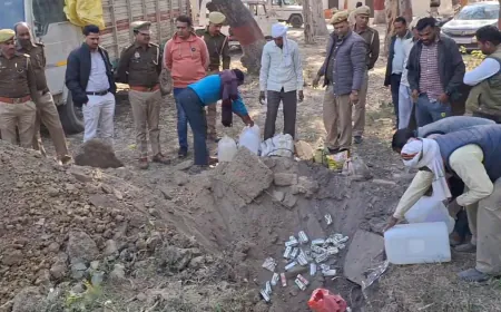 निधौली कलां पुलिस ने कराया करीब 3,50,000 रुपए की अवैध शराब कराई नष्ट