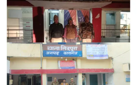 40 क्वार्टर अवैध देशी शराब के साथ कासगंज पुलिस ने 02 अभियुक्तों को किया गिरफ्तार।