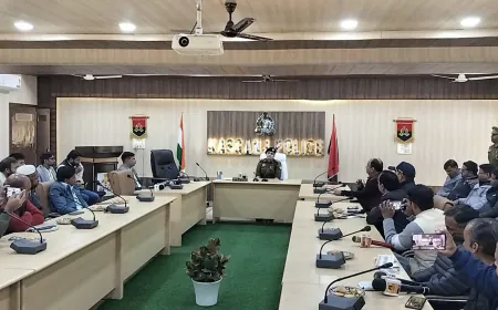 नवागत एस पी अंकिता शर्मा ने की जनपदीय पत्रकारों से प्रेस वार्ता