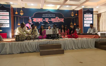 मिर्ज़ा ग़ालिब की 227 वीं जयंती पर ग्रैंड होटल आगरा में बज्म ए  ग़ालिब का आयोजन  हुआ