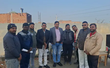 Kasganj news पत्रकार समाज कल्याण समिति की कार्यकरिणी संबंधित बैठक हुई सम्पन्न।