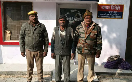 अमाँपुर पुलिस द्वारा 01 वारण्टी अभियुक्त को किया गिरफ्तार