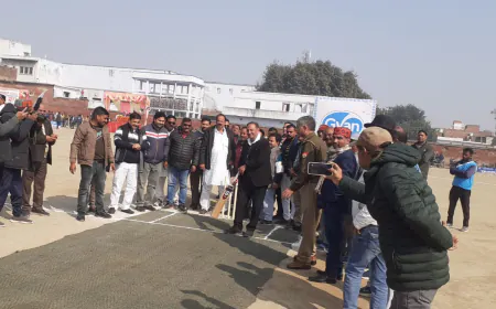 ज्ञान क्रिकेट टूर्नामेंट का हुआ भव्य उद्घाटन