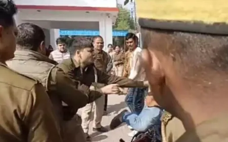UP News : तूने मेरी बीबी का तबादला करा दिया, SSP ऑफिस के बाहर दरोगा सिपाही में जमकर मारपीट