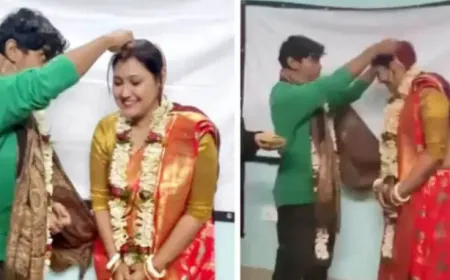 स्टूडेंट ने महिला प्रोफेसर के साथ क्लासरूम में रचाई शादी, वीडियो वायरल