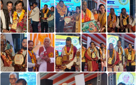 ग्रामीण पत्रकार एसोसिएशन के कार्यक्रम में पत्रकारों के हितों पर मंथन, पत्रकारों को किया गया सम्मानित