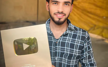 युटुब द्वारा गोल्डन बटन के पुरस्कार  देकर किया समानित