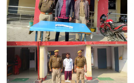 Kasganj news जनपदीय पुलिस द्वारा चैकिंग के दौरान 02 अभियुक्तगण को किया गिरफ्तार।