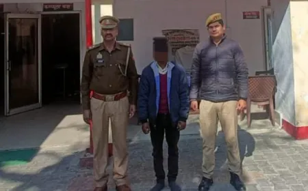 Kasganj news पोक्सो एक्ट में वांछित अभियुक्त को सिढपुरा पुलिस ने किया गिरफ्तार