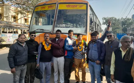 Kasganj news Amanpur से आगरा रोडवेज बस का शुभारंभ से नगर वासियों में खुशी की लहर l