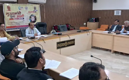 Kasganj news मुख्य विकास अधिकारी की अध्यक्षता में उद्योग बन्धु समिति की बैठक सम्पन्न।