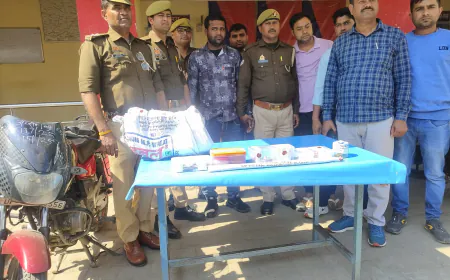 Kasganj news कासगंज शहर क्षेत्र की तीन चोरी के अभियोगों का सफल अनावरण।