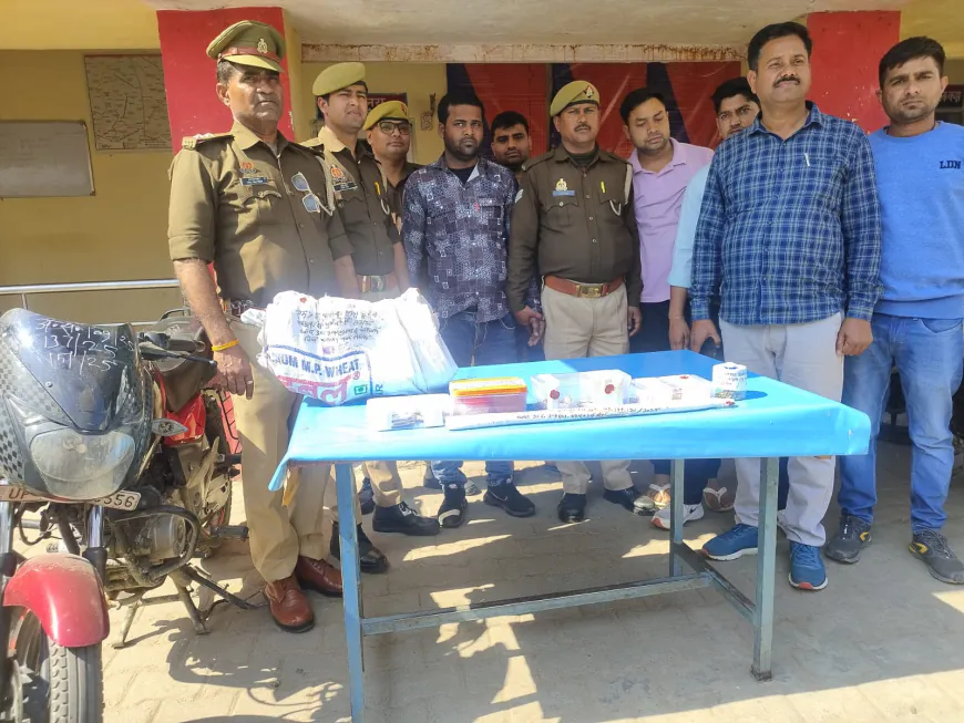 Kasganj news कासगंज शहर क्षेत्र की तीन चोरी के अभियोगों का सफल अनावरण।