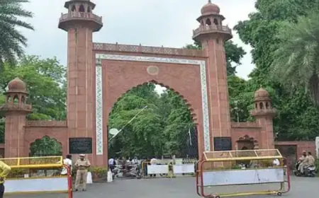 Aligarh News :  एएमयू यूनिवर्सिटी कैम्पस में गोली चलने से छात्र की मौत