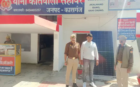 सहावर पुलिस ने चोरी की घटना में वांछित छठवें अभियुक्त को किया गिरफ्तार
