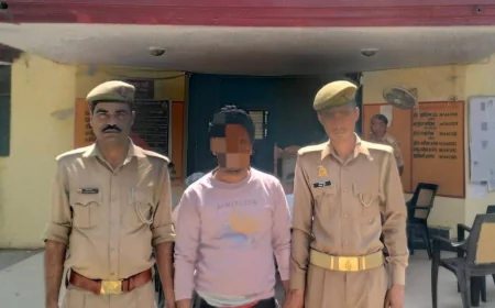 Kasganj news ढोलना पुलिस द्वारा दुष्कर्म के वांछित अभियुक्त को किया गिरफ्तार