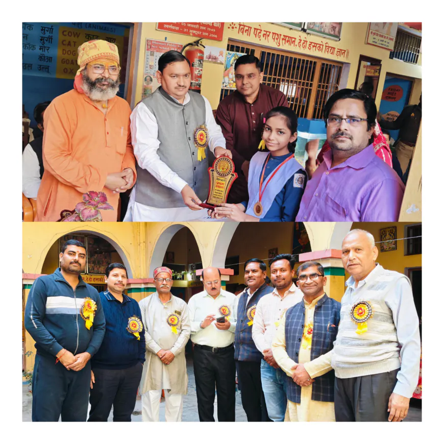 Kssganj news अमांपुर के गोविंद सिंह शिक्षण संस्थान में मां शारदे के सामने दीप प्रज्वलित विज्ञान प्रदर्शनी का आयोजन किया गया