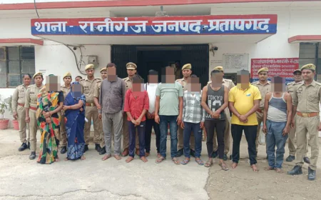 पुलिस टीम पर पत्थर बाजी कर उत्पात मचाने वाले 10 अभियुक्त/ अभियुक्ता गिरफ्तार
