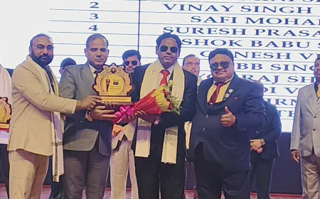 बिहार की राजधानी पटना में डॉ मुजाहिद परवेज का हुआ सम्मान।