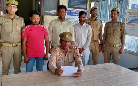 3 अभियुक्त चोरी की मोटरसाईकिल सहित गिरफ्तार