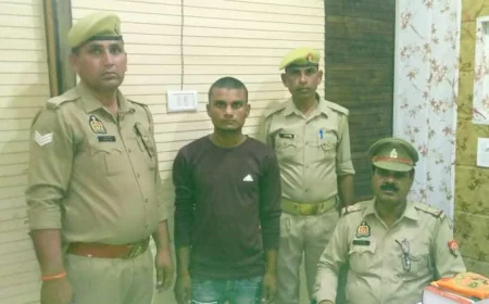 नाबालिग से दुष्कर्म का आरोपी विजय उर्फ गोलू गिरफ्तार