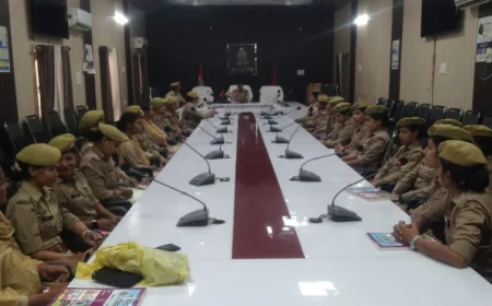 महिला बीट सुदृढ़ीकरण हेतु मासिक गोष्ठी आयोजित, महिला पुलिस कर्मियों को दिए निर्देश