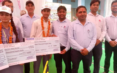 जिले में पांचवां स्थान प्राप्त कर अभिषेक कुमार माथुर ने बढ़ाया क्षेत्र का मान