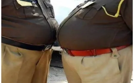 यूपी पुलिस में 'तोंदधारी' जवानों का गुडवर्क: फिटनेस के फिसड्डी, कार्रवाई में अव्वल!