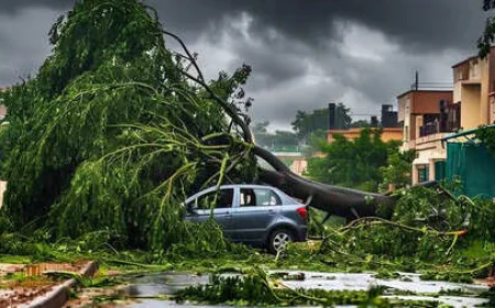 यूपी में तूफान-बारिश से तबाही, 54 मरे, आज से 3 दिन तक जमकर बरसात , अलर्ट